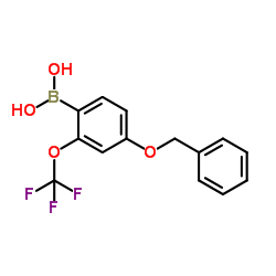 4-Benzyloxy-2-(trifluoromethoxy)phenylboronic acid Structure