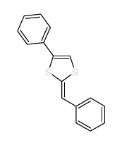 1,3-Dithiole,4-phenyl-2-(phenylmethylene)- Structure