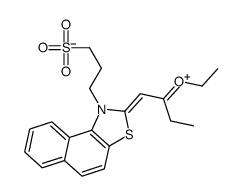 3-[2-(2-ethoxybut-1-enyl)benzo[e][1,3]benzothiazol-1-ium-1-yl]propane-1-sulfonate结构式