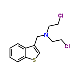 N-(1-benzothien-3-ylmethyl)-2-chloro-N-(2-chloroethyl)ethanamine结构式