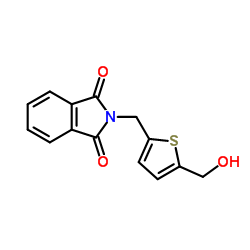 2-{[5-(Hydroxymethyl)-2-thienyl]methyl}-1H-isoindole-1,3(2H)-dione结构式