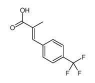 2-methyl-3-[4-(trifluoromethyl)phenyl]prop-2-enoic acid结构式