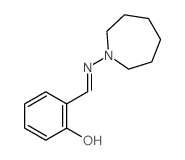 Phenol,2-[[(hexahydro-1H-azepin-1-yl)imino]methyl]-结构式