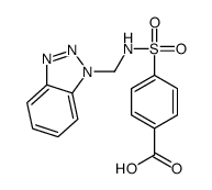 4-(benzotriazol-1-ylmethylsulfamoyl)benzoic acid Structure