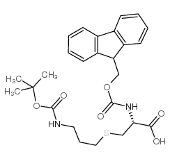 Fmoc-Cys(3-(Boc-amino)-propyl)-OH Structure