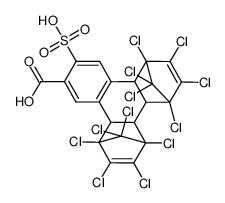 3-SULFO-2-NAPHTHOIC ACID, MG SALT-BIS (H EXACL-CYCLOPENTADIENE) TECH., MOI结构式