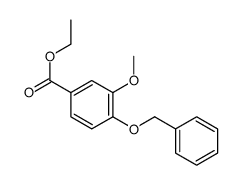 Benzoic acid, 3-Methoxy-4-(phenylmethoxy)-, ethyl ester structure