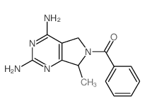 Methanone,(2,4-diamino-5,7-dihydro-7-methyl-6H-pyrrolo[3,4-d]pyrimidin-6-yl)phenyl- Structure