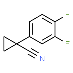 1-(3,4-difluorophenyl)cyclopropane-1-carbonitrile Structure