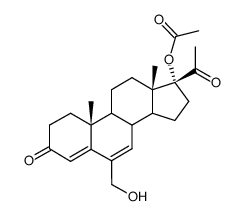 17-(乙酰氧基)-6-(羟甲基)-孕烷-4,6-二烯-3,20-二酮图片
