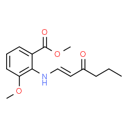 (E)-METHYL 3-METHOXY-2-((3-OXOHEX-1-EN-1-YL)AMINO)BENZOATE structure