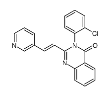 3-(2-chlorophenyl)-2-[(E)-2-pyridin-3-ylethenyl]quinazolin-4-one结构式