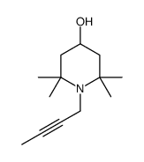 1-but-2-ynyl-2,2,6,6-tetramethylpiperidin-4-ol结构式
