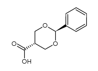 trans-2-phenyl-5-carboxy-1,3-dioxane结构式