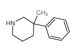 3-甲基-3-苯基哌啶结构式