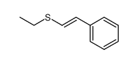 (E)-[2-(ethylsulfanyl)vinyl]benzene结构式