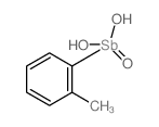 Stibine oxide,dihydroxy(2-methylphenyl)- structure