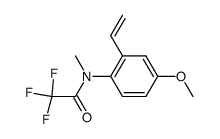 2,2,2-trifluoro-N-(4-methoxy-2-vinylphenyl)-N-methylacetamide结构式