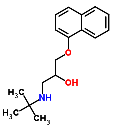 1-[(2-Methyl-2-propanyl)amino]-3-(1-naphthyloxy)-2-propanol结构式