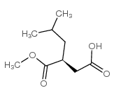 (S)-2-异丁基琥珀酸-1-甲酯结构式