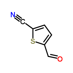 5-醛基-2-噻吩甲腈结构式