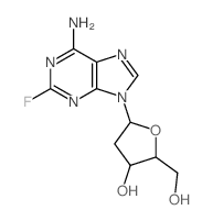 9H-Purin-6-amine,9-(2-deoxy-a-D-erythro-pentofuranosyl)-2-fluoro- picture