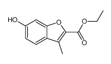 6-hydroxy-3-methyl-benzofuran-2-carboxylic acid ethyl ester Structure