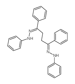 N-[[(4Z)-1,4-diphenyl-4-(phenylhydrazinylidene)butylidene]amino]aniline Structure