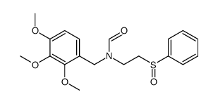 N-(2,3,4-trimethoxybenzyl)-N-(2-(phenylsulfinyl)ethyl)formamide Structure