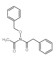 N-苄氧基-N-苯乙酰基乙酰胺结构式