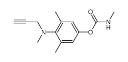 Methylcarbamic acid 3,5-dimethyl-4-[N-methyl-N-(2-propynyl)amino]phenyl ester Structure