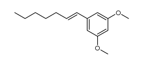 3,5-dimethoxy-1-(1-heptenyl)benzene结构式