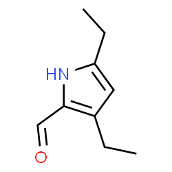 1H-Pyrrole-2-carboxaldehyde, 3,5-diethyl- (9CI)结构式