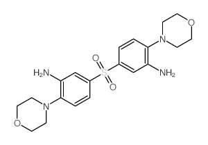 Morpholine,4,4'-[sulfonylbis(2-amino-p-phenylene)]di- (8CI) Structure