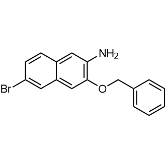 6-Bromo-3-(phenylmethoxy)-2-naphthalenamine picture