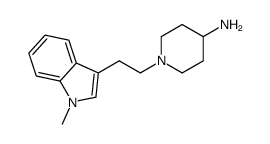 1-[2-(1-methylindol-3-yl)ethyl]piperidin-4-amine Structure