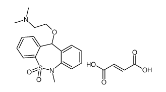 (E)-but-2-enedioic acid,N,N-dimethyl-2-[(6-methyl-5,5-dioxo-11H-benzo[c][1,2]benzothiazepin-11-yl)oxy]ethanamine Structure