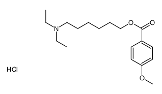 6-(diethylamino)hexyl 4-methoxybenzoate,hydrochloride Structure