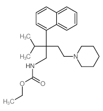 Carbamicacid, [2-isopropyl-2-(1-naphthyl)-4-piperidinobutyl]-, ethyl ester (8CI) Structure