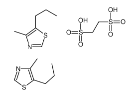 ethane-1,2-disulfonic acid,4-methyl-5-propyl-1,3-thiazole结构式