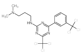 1,3-Propanediamine,N1,N1-dimethyl-N3-[4-(trichloromethyl)-6-[3-(trichloromethyl)phenyl]-1,3,5-triazin-2-yl]- picture