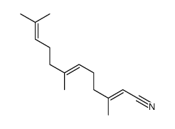 3,7,11-Trimethyl-2,6,10-dodecatrienenitrile结构式