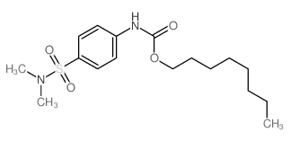 Carbanilic acid,p-(dimethylsulfamoyl)-, octyl ester (8CI)结构式