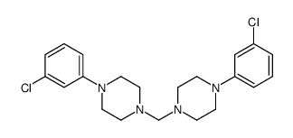 Bis-(m-chlorophenylpiperazino)-methane Structure