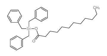 Dodecanoic acid,tris(phenylmethyl)stannyl ester structure