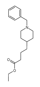 ethyl 4-(N-benzyl-4'-piperidinyl)-2-butanoate结构式