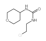 Urea,N-(2-chloroethyl)-N'-(tetrahydro-2H-pyran-4-yl)- Structure