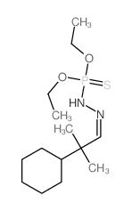 [1-(diethoxyphosphinothioylhydrazinylidene)-2-methyl-propan-2-yl]cyclohexane Structure