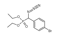 diethyl (azido(4-bromophenyl)methyl)phosphonate Structure