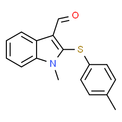 1-Methyl-2-[(4-methylphenyl)sulfanyl]-1H-indole-3-carbaldehyde Structure